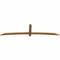 Ekena Millwork Bellingham Rough Sawn Timber Gable Bracket, Western Red Cedar, 108"W x 27"H x 2"D x 4"F, 6/12 Pitch GBW108X27X0204BEL00RWR - alternate 3